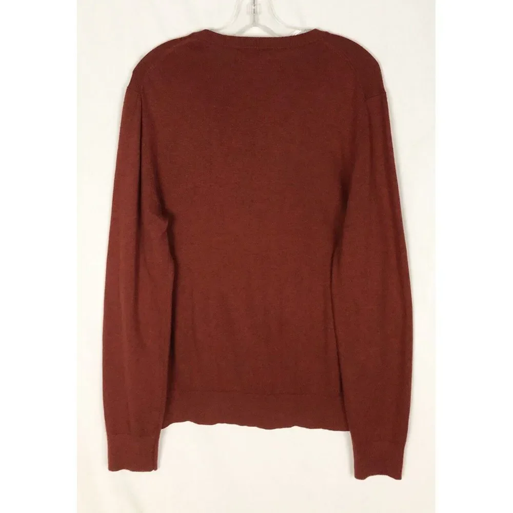 Banana Republic Sweater‎ Mens Brick Premium Luxe Yarn Long Sleeve Knit Size M